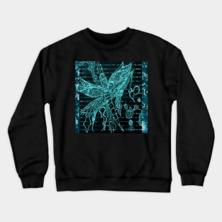 Cyber Dragonfly Crewneck Sweatshirt